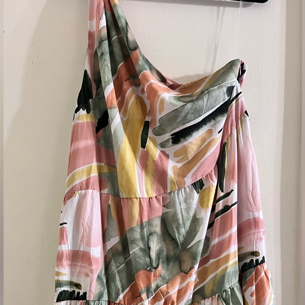 Multicolor Abstract Print Dress